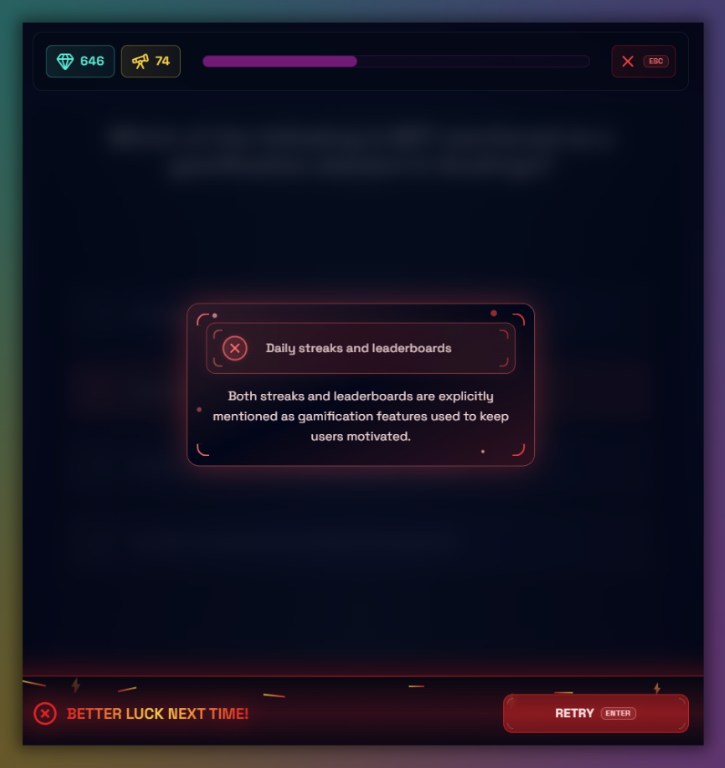 Boterview has a great feedback feature