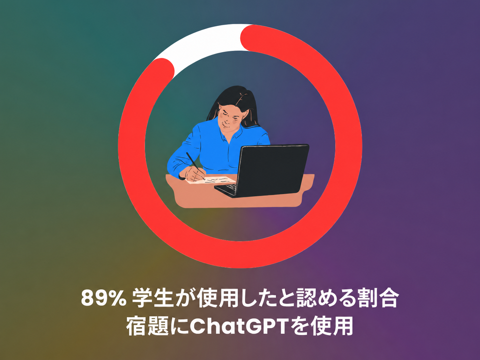 ChatGPTを使う学生の割合