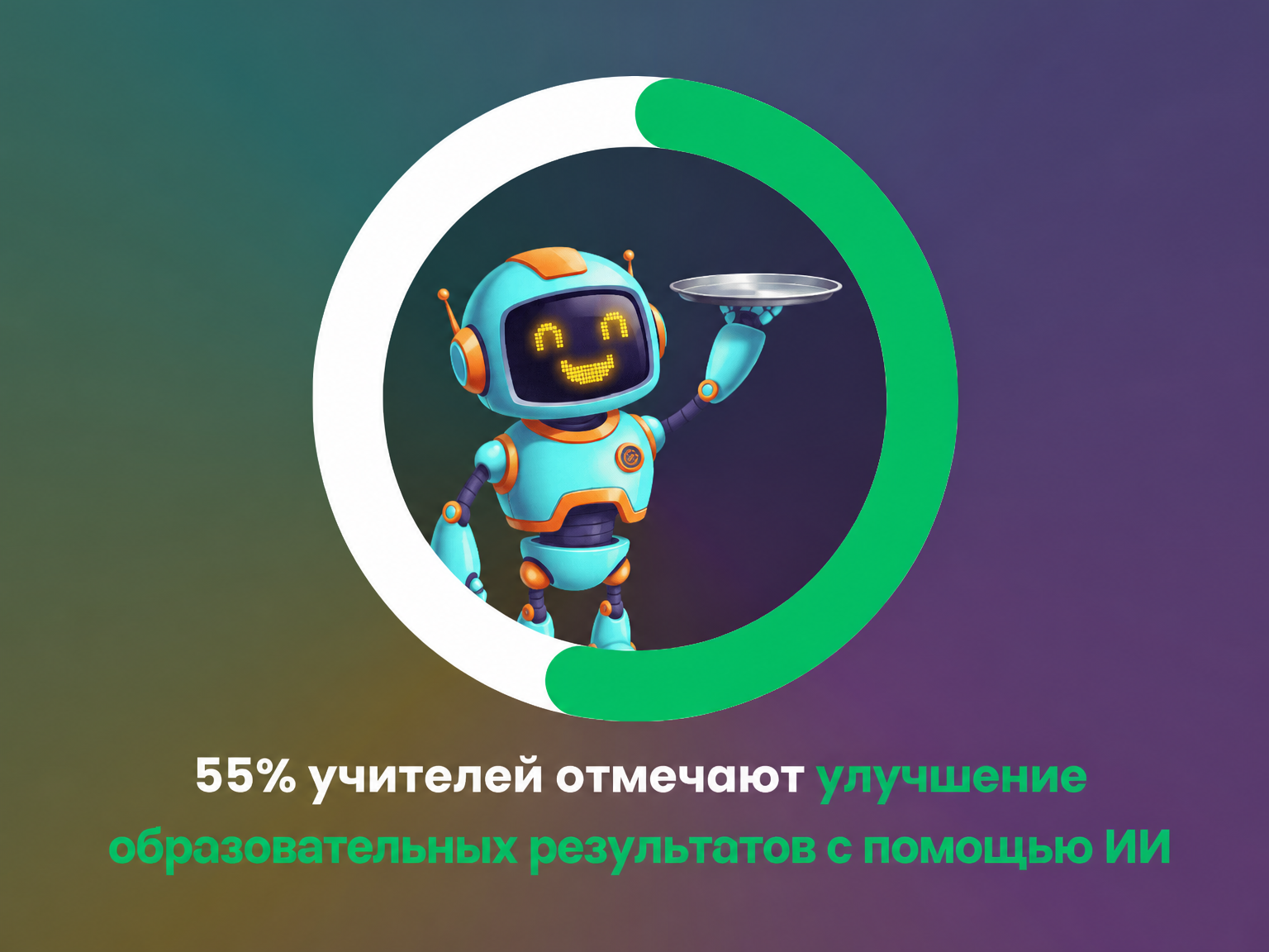 Учителя сообщают об улучшении образовательных результатов благодаря ИИ