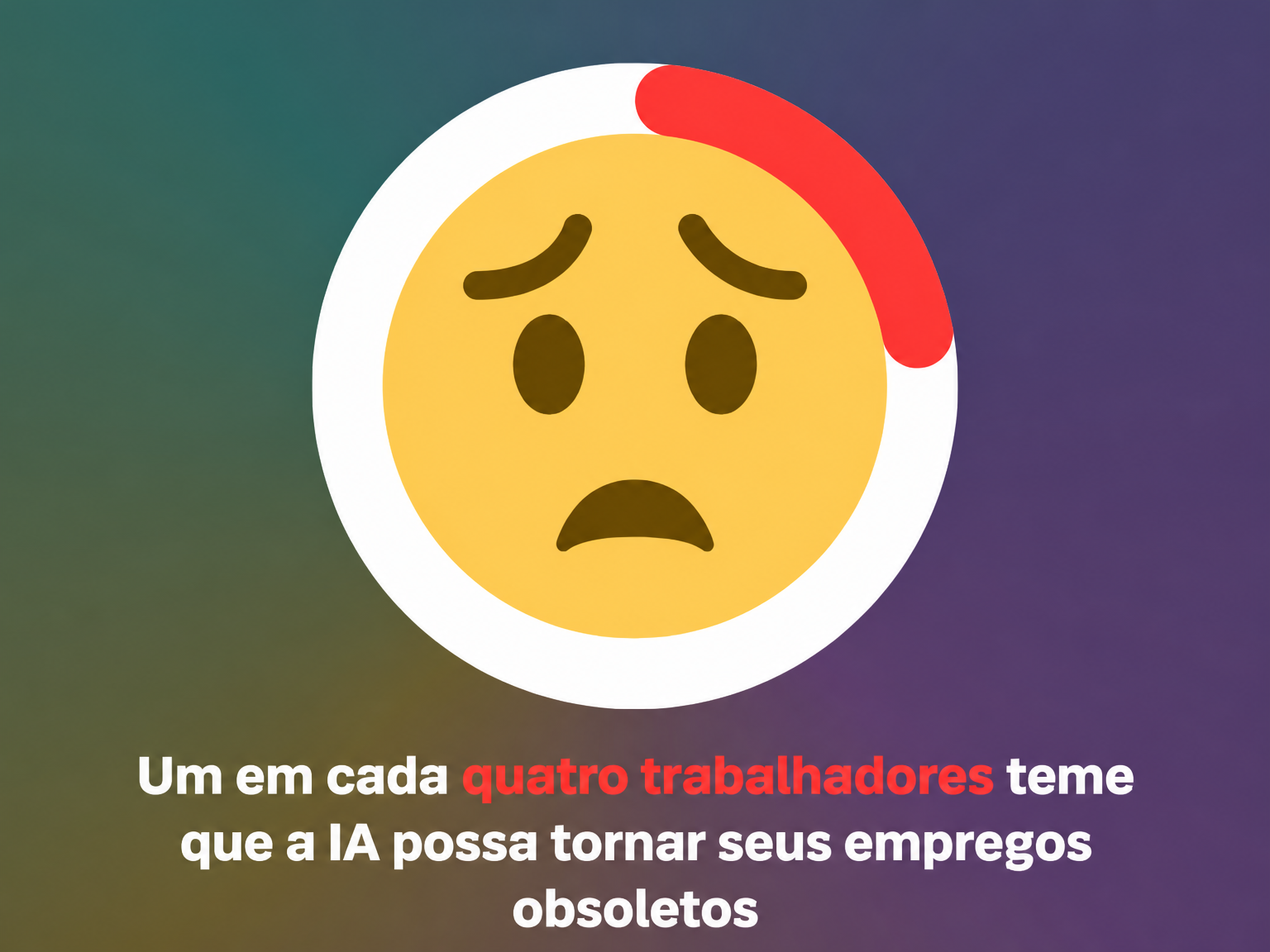 Um em cada quatro trabalhadores teme perder o emprego para a IA Um em cada quatro trabalhadores teme perder o emprego para a IA