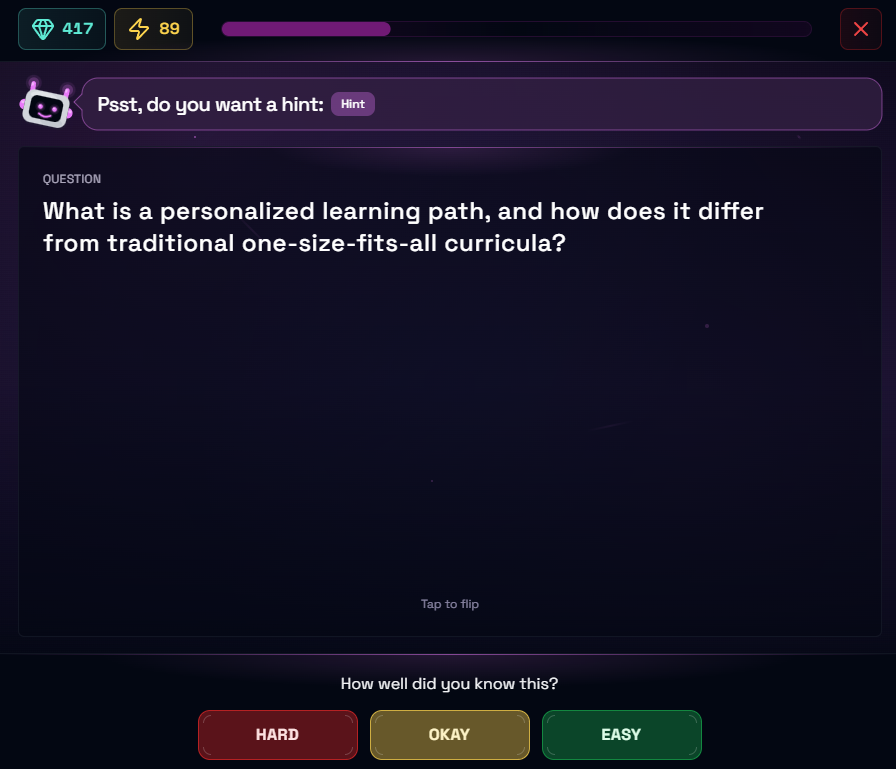 Boterview flashcards are a great alternative to Quizlet