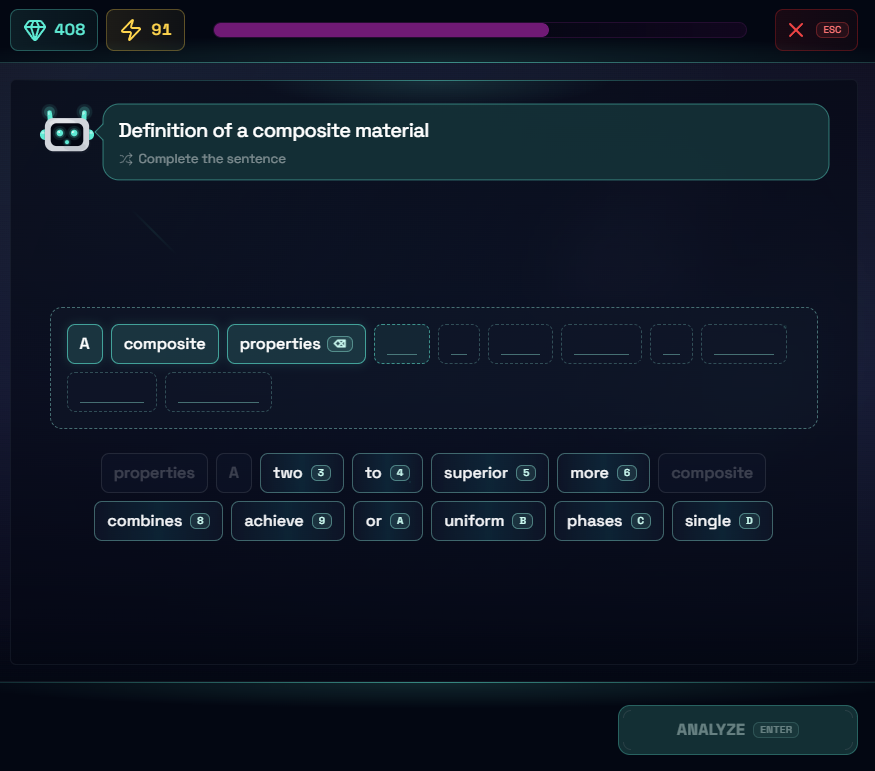 Complete the sentence challenge is better than ChatGPT, boterview