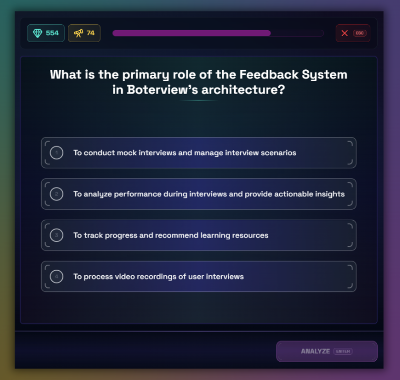 Boterview challenges are a great alternatives to Knowt