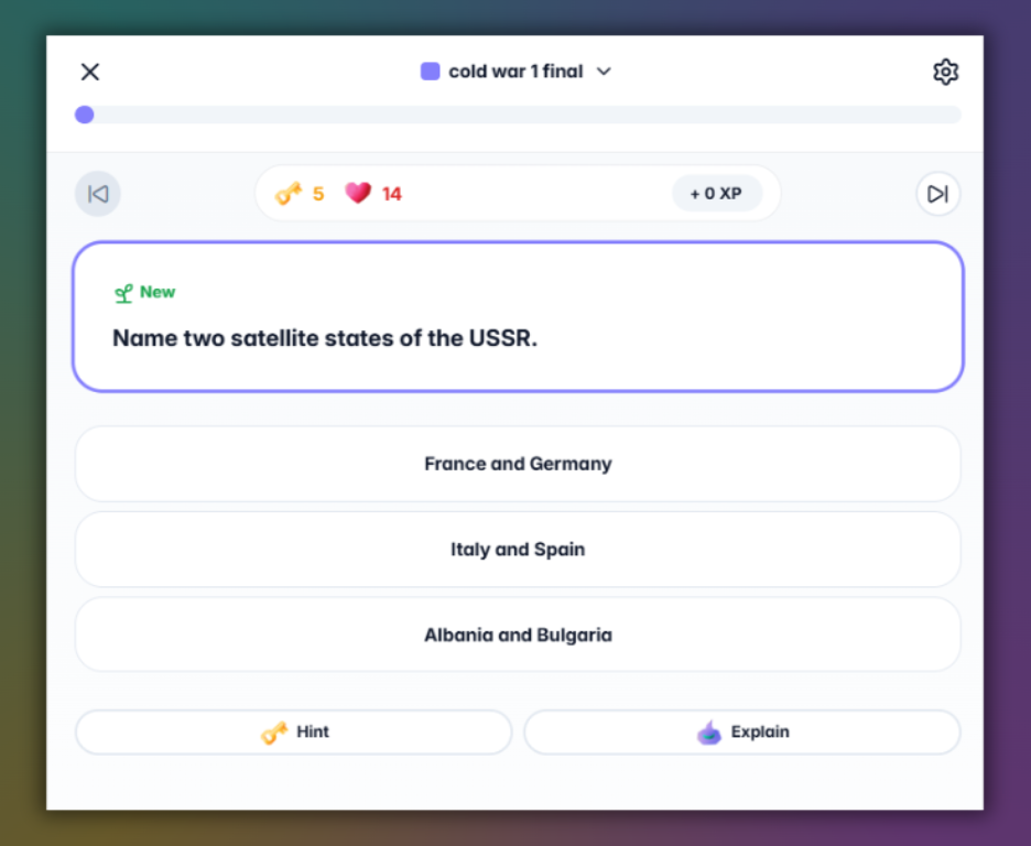 Gizmo is yet another great AI flashcard maker