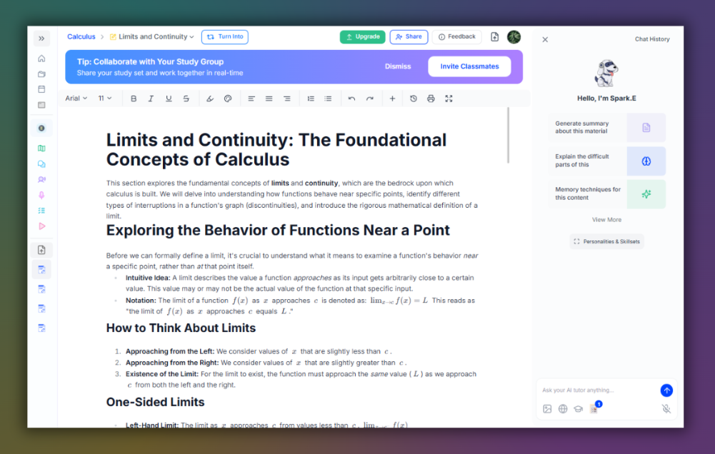 Screenshot of studyfetch: what would be better alternatives?