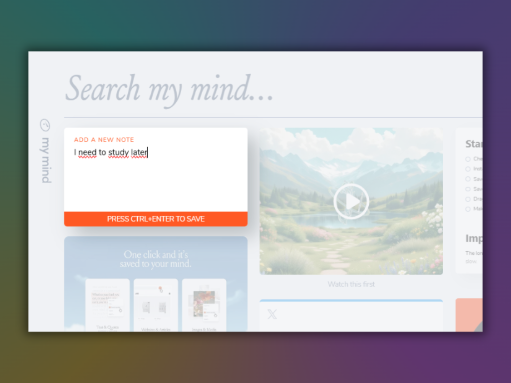 How notes work in MyMind How notes work in MyMind