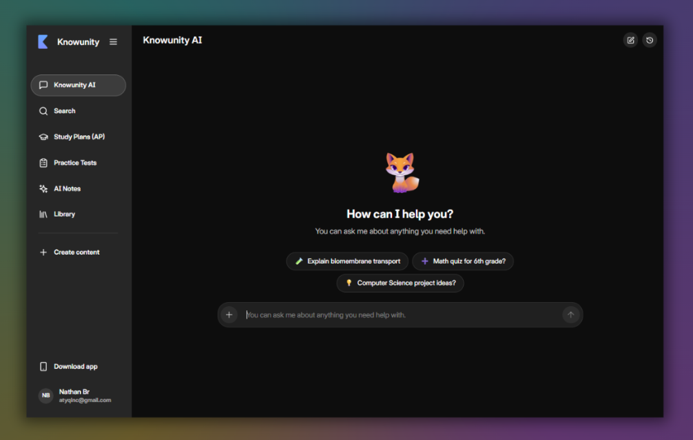 Knowunity homepage is now an AI, ouch Knowunity homepage is now an AI, ouch