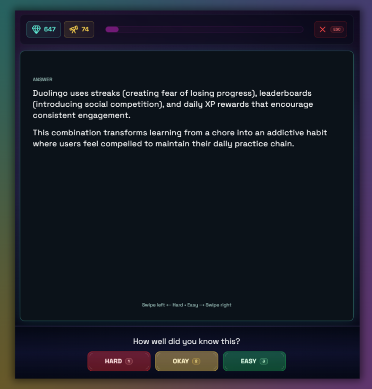 Boterview's flashcards are a great way to memorize your vocabulary