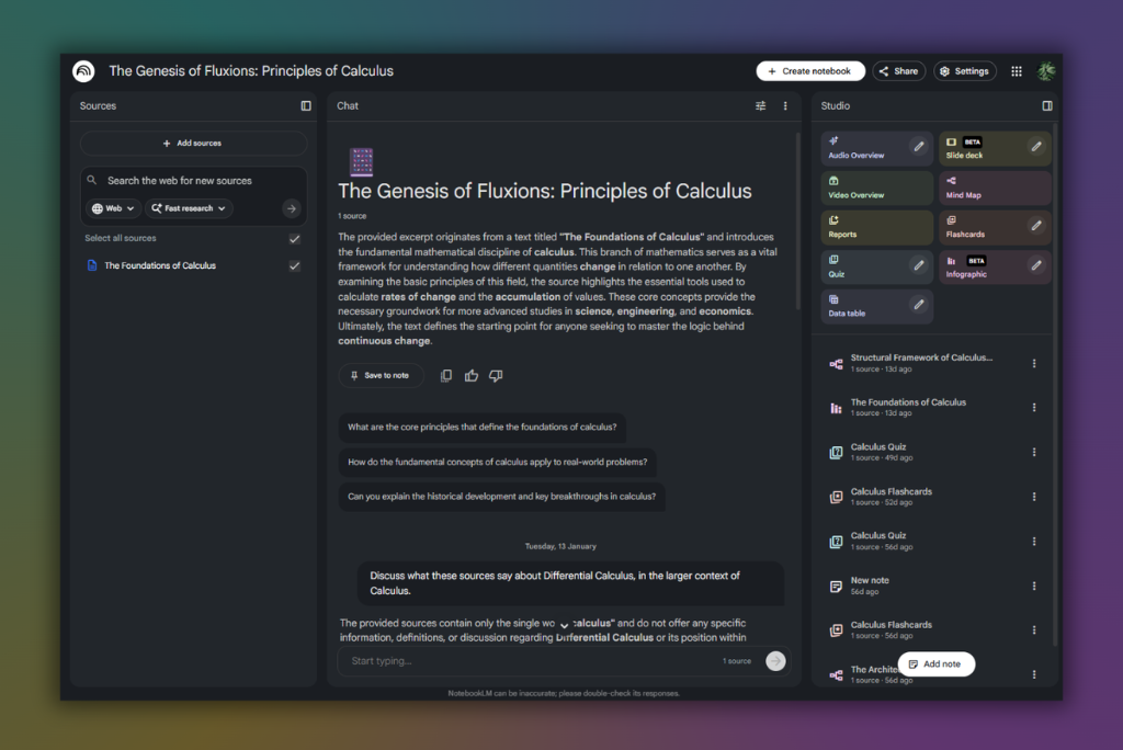 How NotebookLM compares to ChatGPT for students
