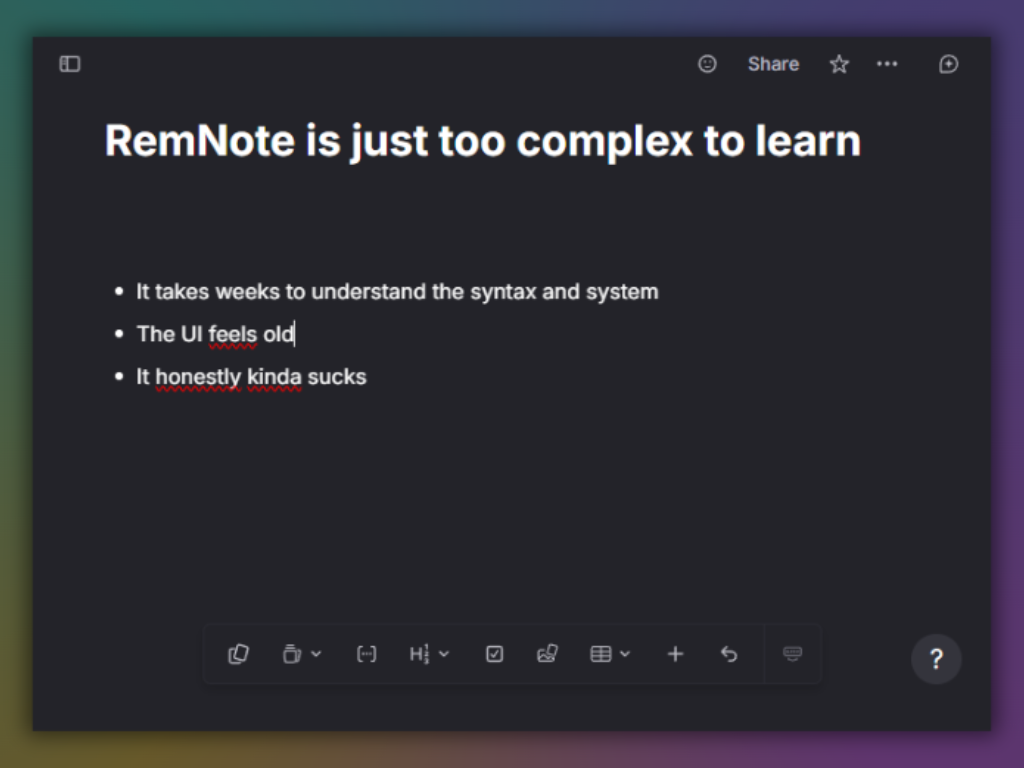How the RemNote UI looks like How the RemNote UI looks like